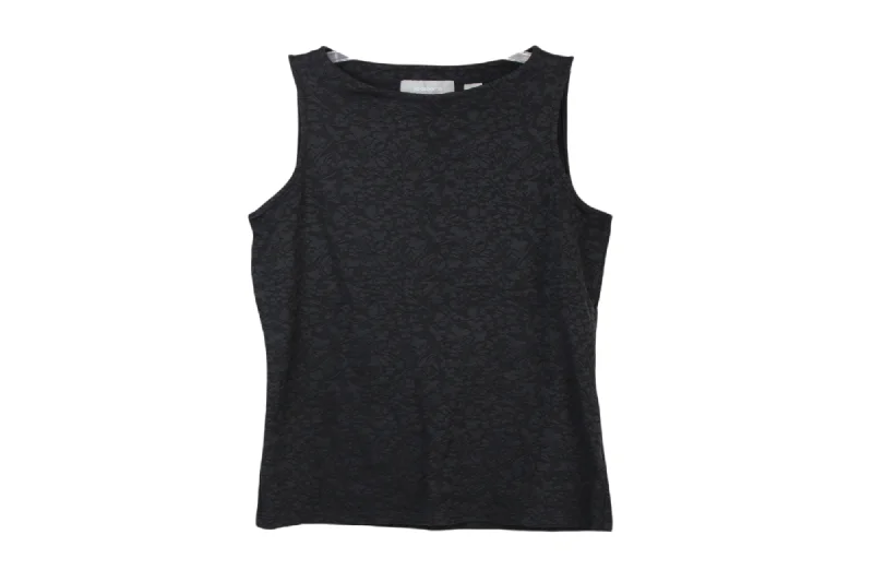Liz Claiborne Black Stretch Tank | M Petite mesh tank top