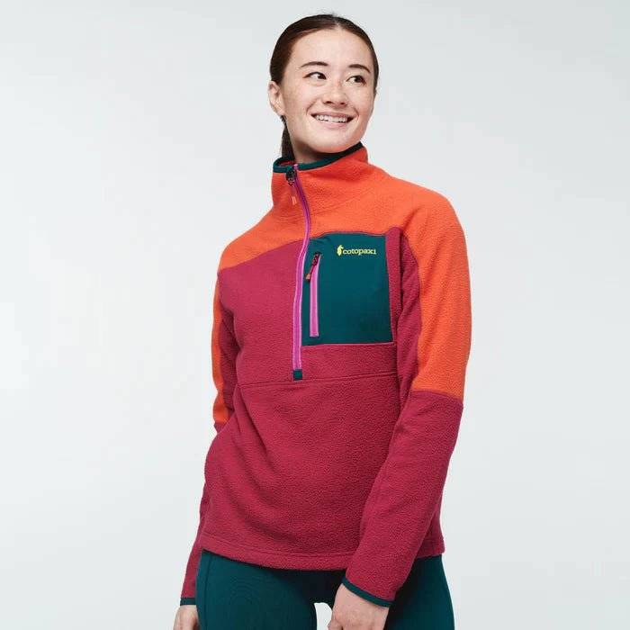 Cotopaxi Women's Abrazo Half Zip Fleece Jacket Bomber Jacket Anorak Windbreaker
