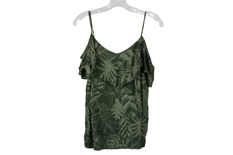 Old Navy Green Tropical Tank | M lime green tank