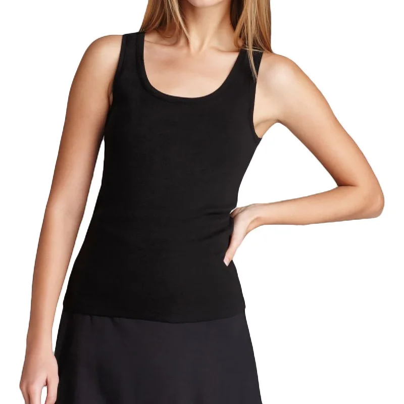 Three Dots Womens Stretch Scoop Neck Tank Top spandex blend tank
