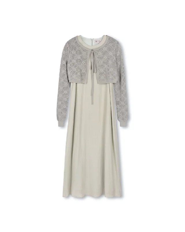 Minimal Girls Linen Jumper With Pointelle Cardigan Sage Open Front Closed Front Wrap Front Minimal Girls Linen Jumper With Pointelle Cardigan Sage Open Front Closed Front Wrap Front