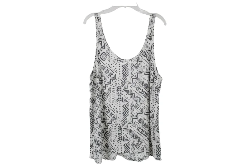 Mudd White Aztec Tank | L tie dye tank