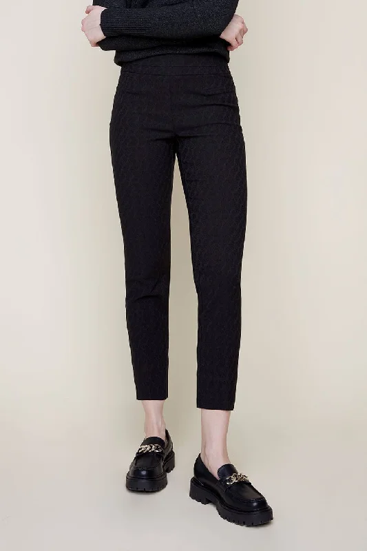 Renuar Woven Pant R1542-E2189-148 Black - 1 ONLY SIZE 16 - 20% OFF Lightweight Linen Pants