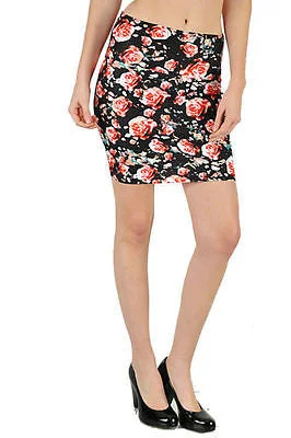 Skirt Mini Floral Black Soft Stretch Bodycon Short Summer Sexy wool skirt breathable Skirt Mini Floral Black Soft Stretch Bodycon Short Summer Sexy wool skirt breathable