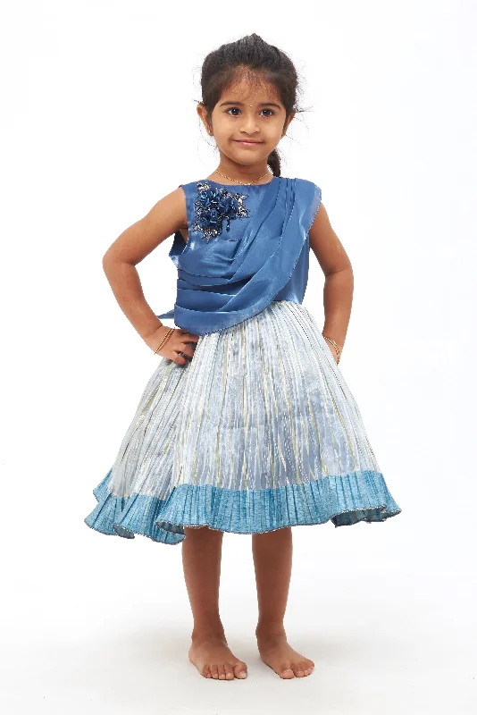 Floral Cutwork & Sequin Embroidered Elegant Party Dress for Girls Tunics Short Trendy Floral Cutwork & Sequin Embroidered Elegant Party Dress for Girls Tunics Short Trendy