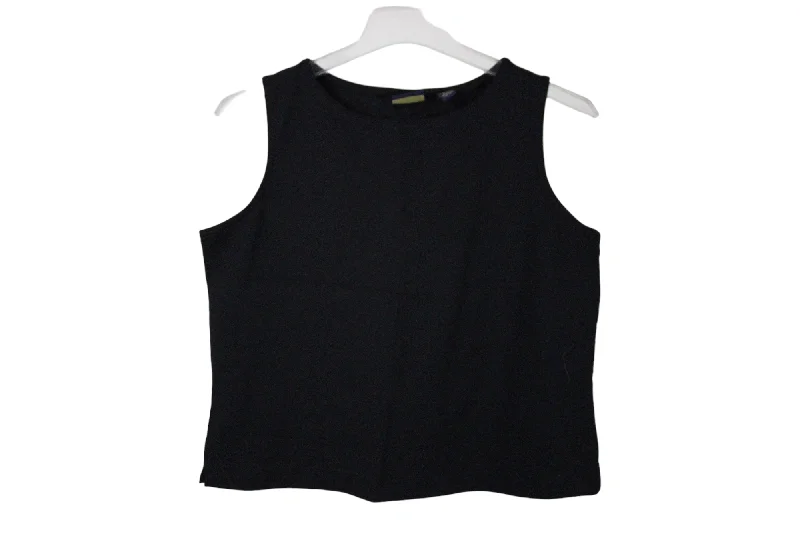 Laura Scott Black Tank | L Petite bright tank top