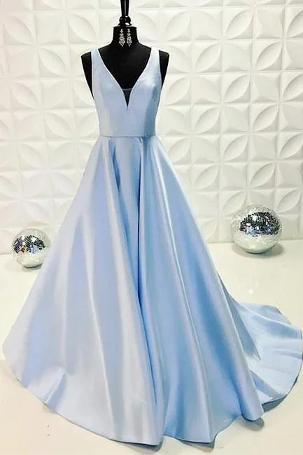Light Blue Prom Dress, Prom Dresses, Evening Gown, Graduation School Party Dress, Winter Formal Dress Tunics Fashionable trendy Light Blue Prom Dress, Prom Dresses, Evening Gown, Graduation School Party Dress, Winter Formal Dress Tunics Fashionable trendy