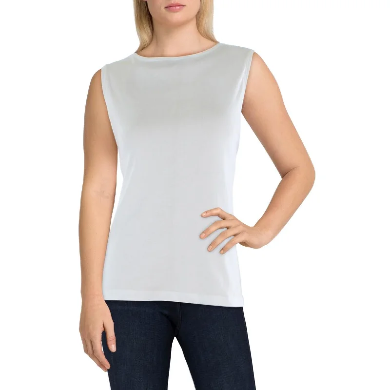 Karen Scott Womens Cotton Boatneck Tank Top essential tank top