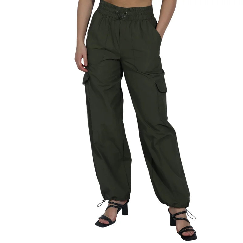 A NEW DAY - High Waisted Cargo Pant Classic Bootcut Trousers