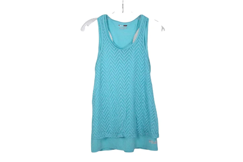 Fila Sport Blue Live In Motion Tank | M scoop neck tank