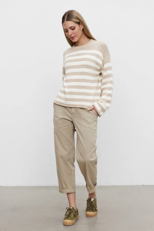 MISTY COTTON TWILL PANT Sleek Black Pants