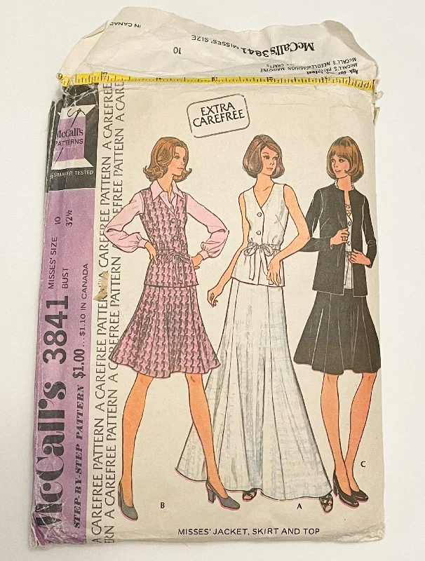 SALE 1973 McCall's 3841 Pattern - Jacket, Skirt and Top Faux Fur Jacket Real Fur Jacket Shearling Jacket SALE 1973 McCall's 3841 Pattern - Jacket, Skirt and Top Faux Fur Jacket Real Fur Jacket Shearling Jacket