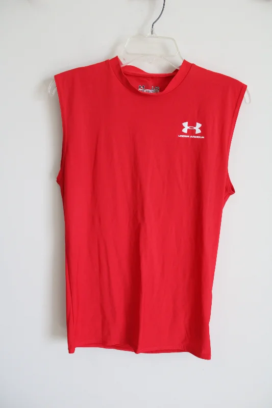 Under Armour HeatGear Compression Red Tank | L crossback tank top
