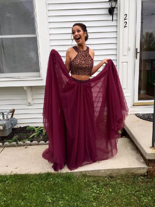 Two Pieces Prom Dress, Evening Gown, Graduation School Party Dress, Winter Formal Dress Pencil Length Work Two Pieces Prom Dress, Evening Gown, Graduation School Party Dress, Winter Formal Dress Pencil Length Work