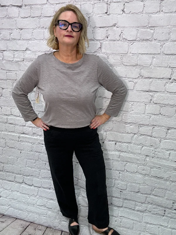 Escape by Habitat J Pocket Flood Pant E60027-Black - 1 ONLY SIZE LARGE - 20% OFF Trendy Palazzo Pants