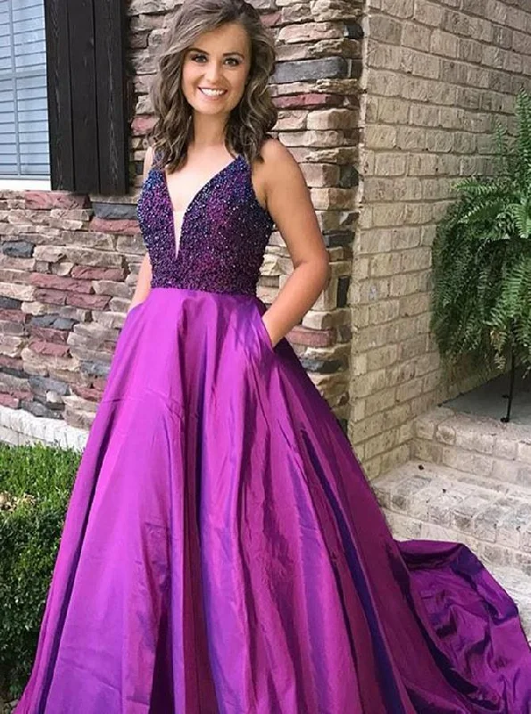 A Line Prom Dress with Pocket, Prom Dresses, Evening Gown, Graduation School Party Dress, Winter Formal Dress Tunics Cozy comfortable A Line Prom Dress with Pocket, Prom Dresses, Evening Gown, Graduation School Party Dress, Winter Formal Dress Tunics Cozy comfortable