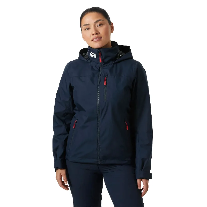 Women's Crew Hooded Midlayer Jacket 2.0 Front Pockets Side Pockets Patch Pockets
