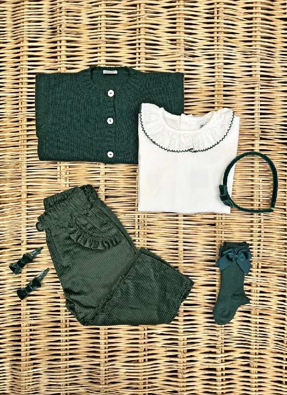 Girly Corduroy Pants Trendy Tapered Pants