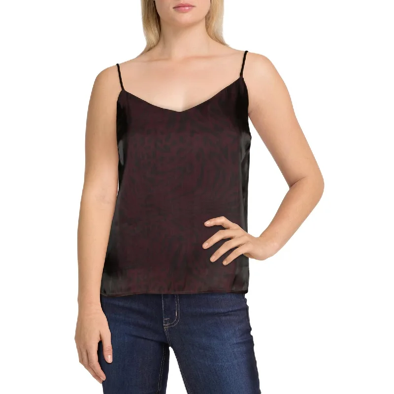 Joe's Jeans Womens Satin Animal Print Tank Top stylish tank top