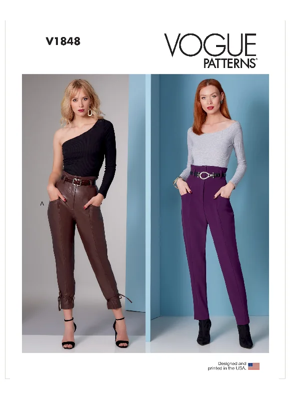 Vogue Pattern V1848 Misses/Petite Pants Fashionable Jogger Pants
