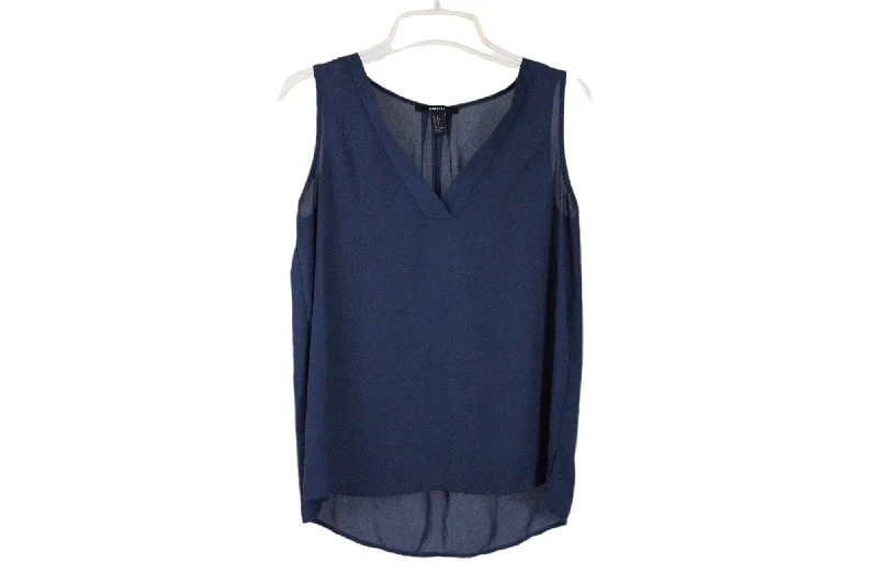 Forever 21 Blue Chiffon Tank | S fitted tank top