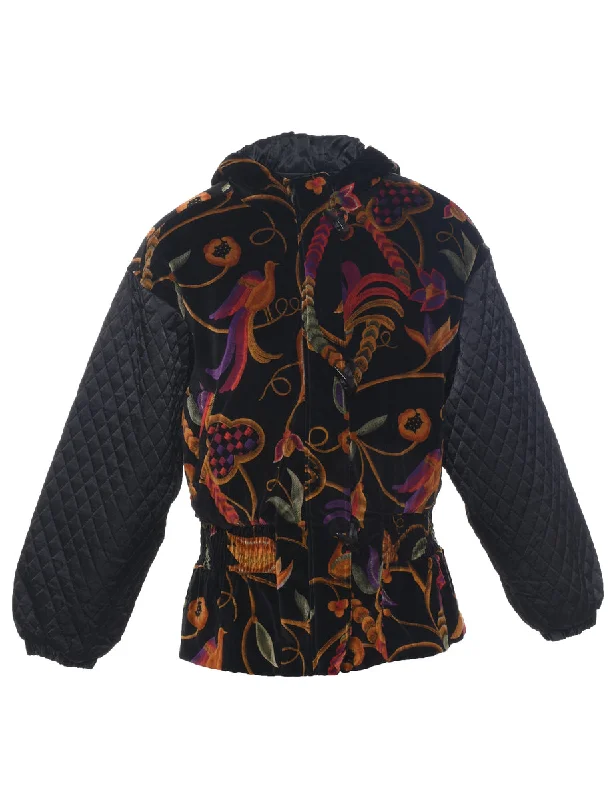 London Fog Jacket - L Print Jacket Jacquard Jacket Embroidered Jacket