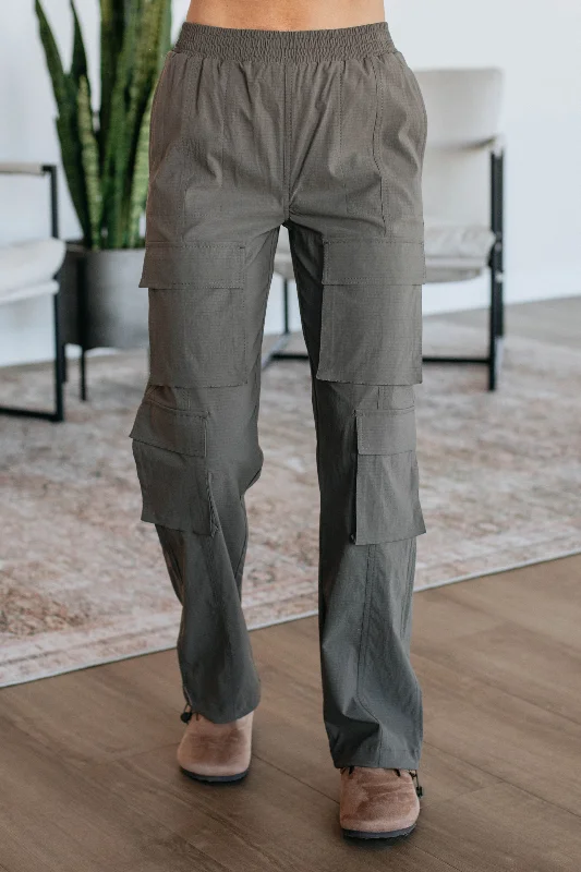 Waylon Cargo Pants - Moss Casual Sweatpants Style