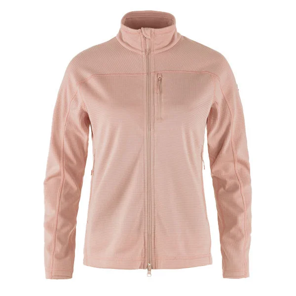 Fjallraven Womens Abisko Lite Fleece Jacket Chalk Rose A-Line Jacket Boat Neck Shawl Collar Fjallraven Womens Abisko Lite Fleece Jacket Chalk Rose A-Line Jacket Boat Neck Shawl Collar