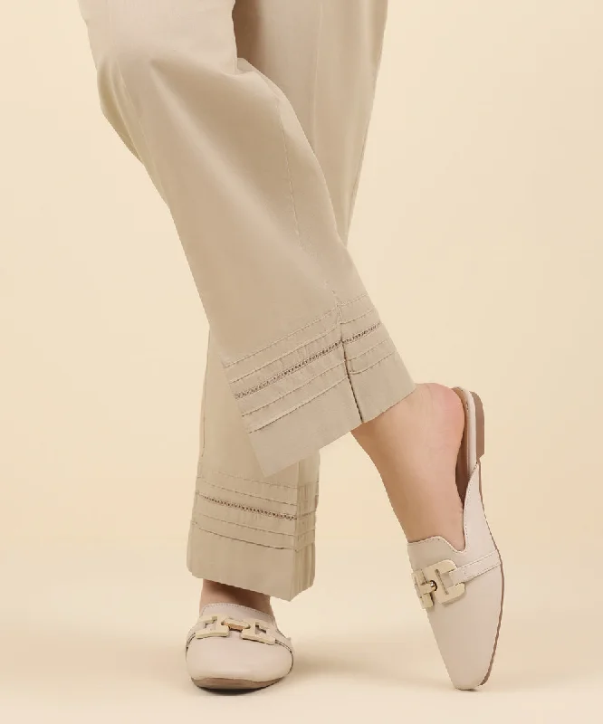 Solid Cambric Straight Pants Comfortable Maternity Pants