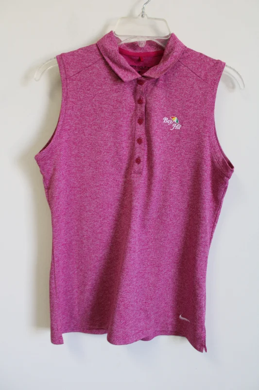 Nike Golf Dri-Fit Bay Fill Pink Polo Tank | M sage tank top