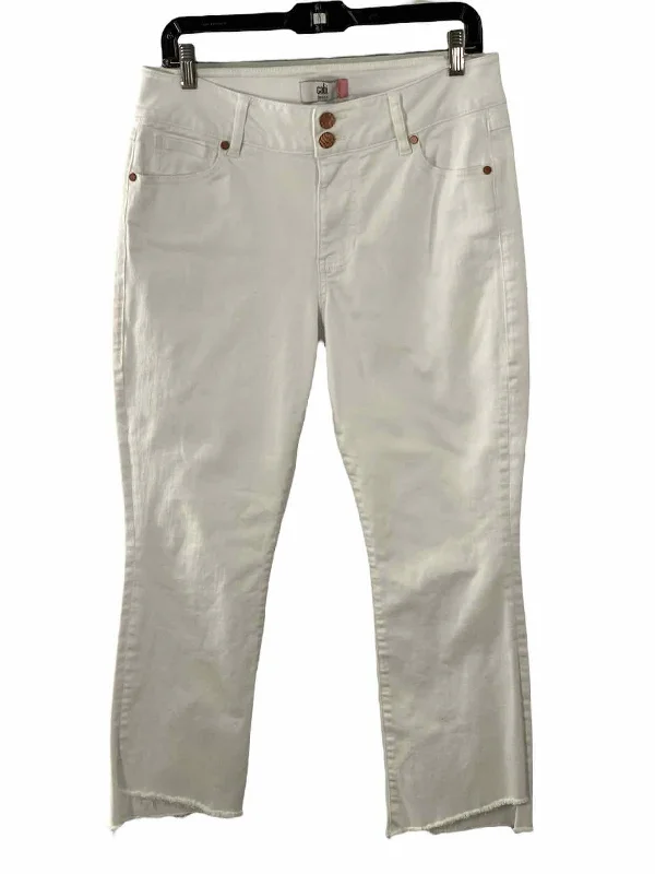 Cabi Size 8 White Pants Elegant Dress Pants