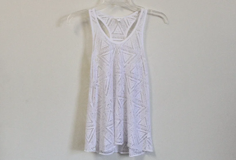 Aeropostale White Tank | XS crossback tank top