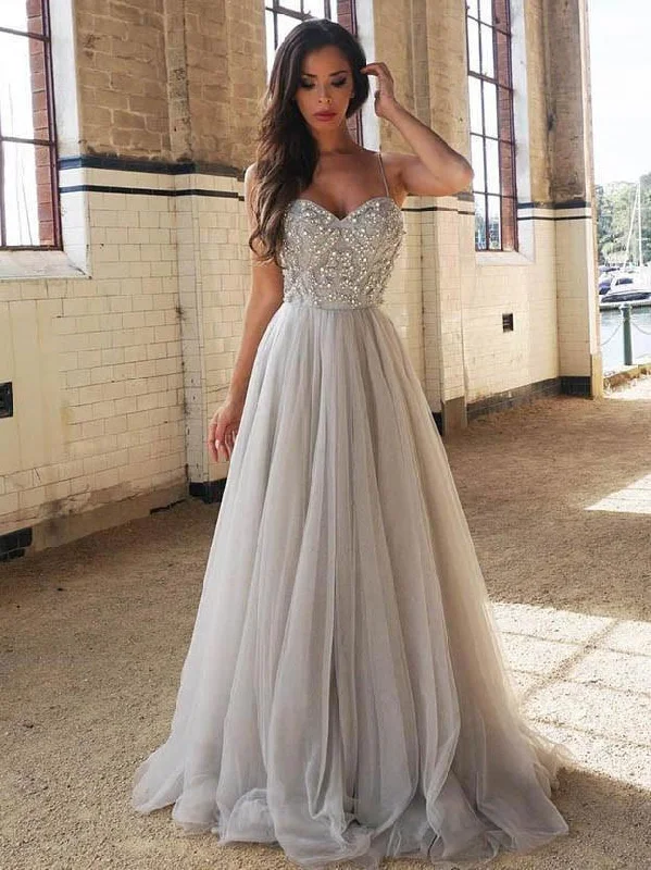 Silver Grey Prom Dress, Prom Dresses, Evening Gown, Graduation School Party Dress, Winter Formal Dress Tunics Stylish elegant Silver Grey Prom Dress, Prom Dresses, Evening Gown, Graduation School Party Dress, Winter Formal Dress Tunics Stylish elegant