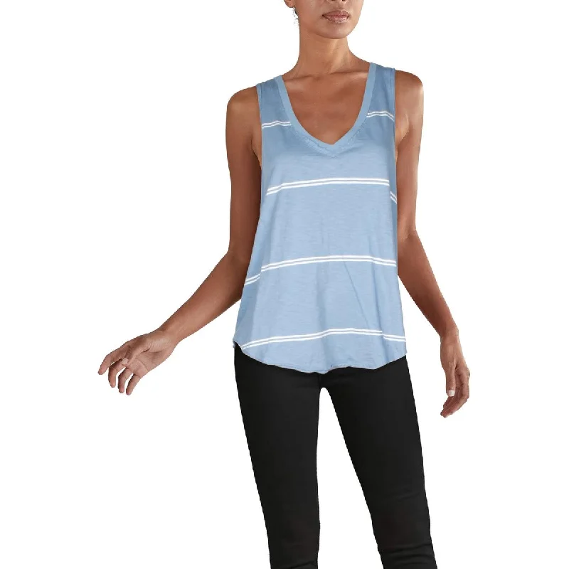 Z Supply Womens Striped Cotton Tank Top off shoulder tank