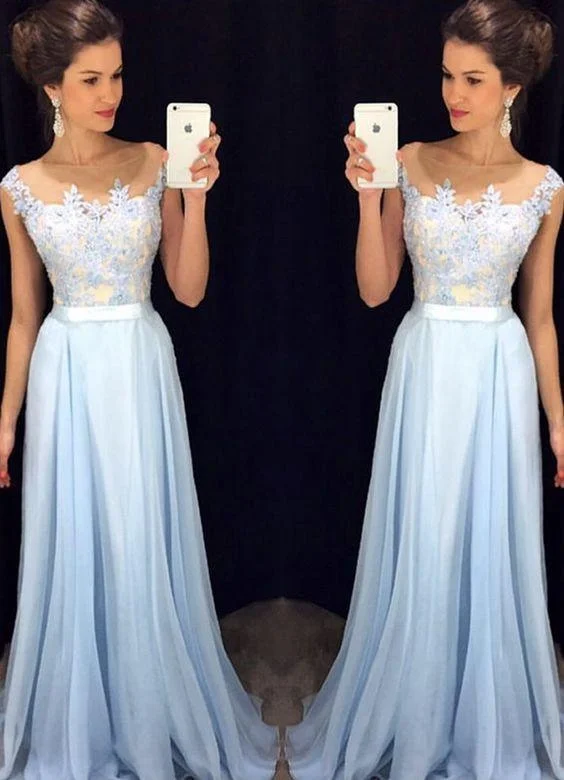 Light Blue Prom Dress, Prom Dresses,Evening Gown, Graduation School Party Dress, Winter Formal Dress Tunics Lace romantic Light Blue Prom Dress, Prom Dresses,Evening Gown, Graduation School Party Dress, Winter Formal Dress Tunics Lace romantic