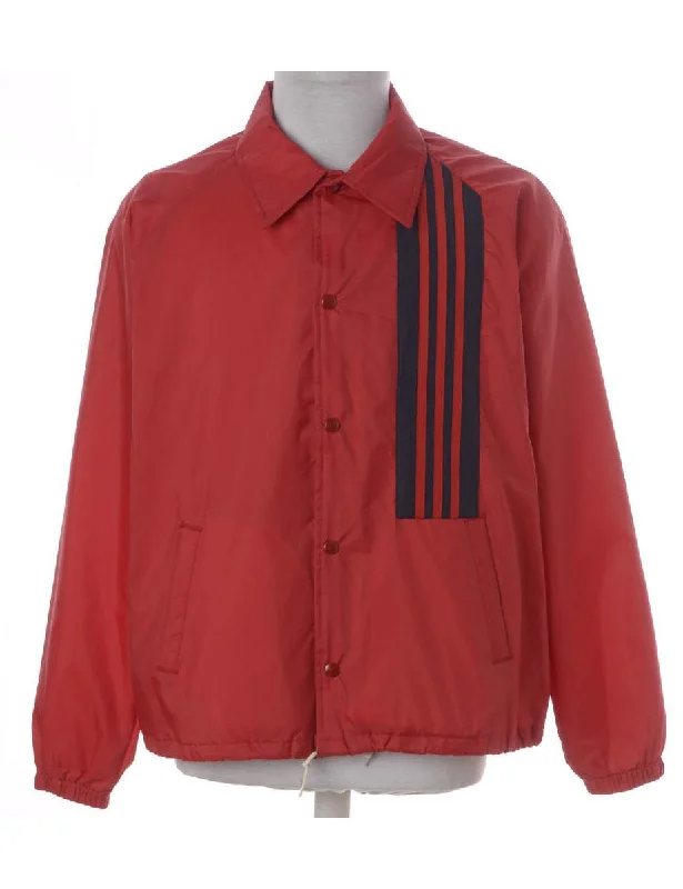 Label Tino Stripe Front Coach Jacket Belted Jacket Elasticated Jacket Padded Jacket