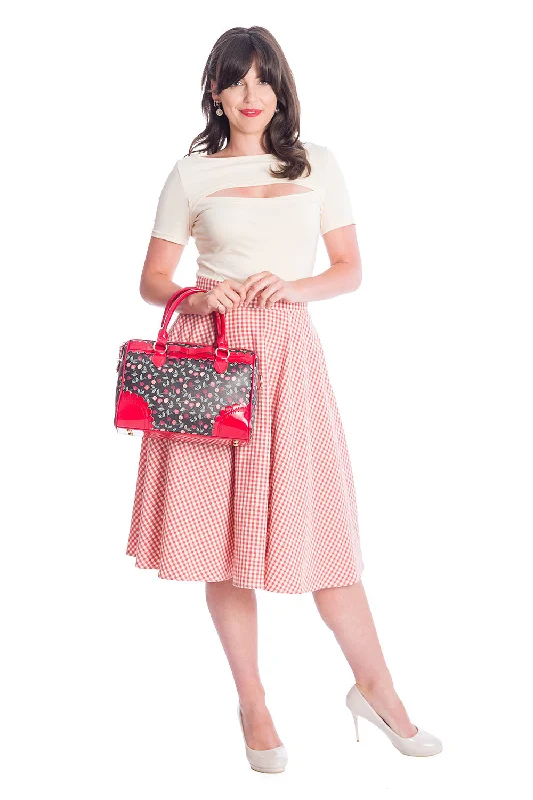 Banned Apparel - Gingham Picnick Skirt high waist skirt