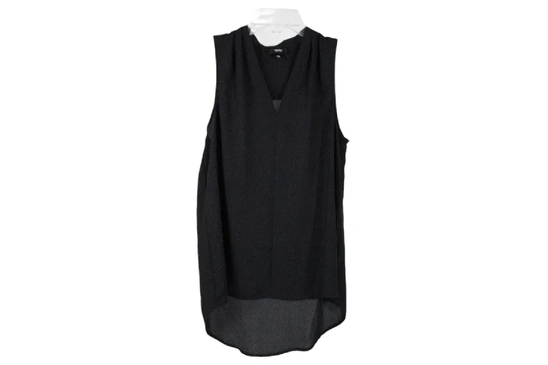 Mossimo Black Chiffon Tank | XS chic tank top