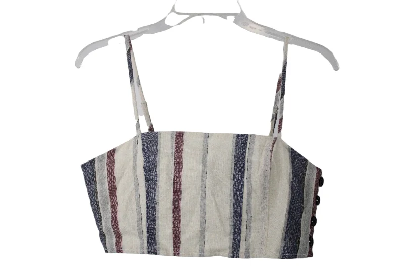 Forever 21 Striped Crop Tank | M lace tank top
