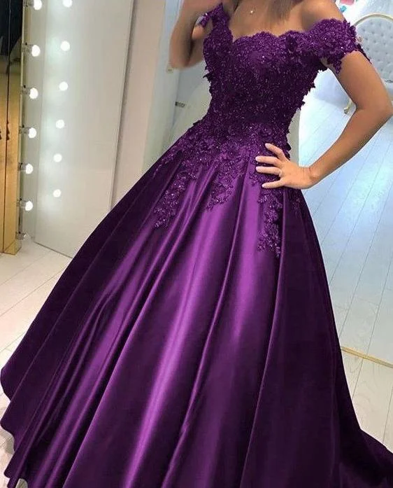 Purple Prom Dress, Prom Dresses, Evening Gown, Graduation School Party Dress, Winter Formal Dress Tunics Timeless classic Purple Prom Dress, Prom Dresses, Evening Gown, Graduation School Party Dress, Winter Formal Dress Tunics Timeless classic