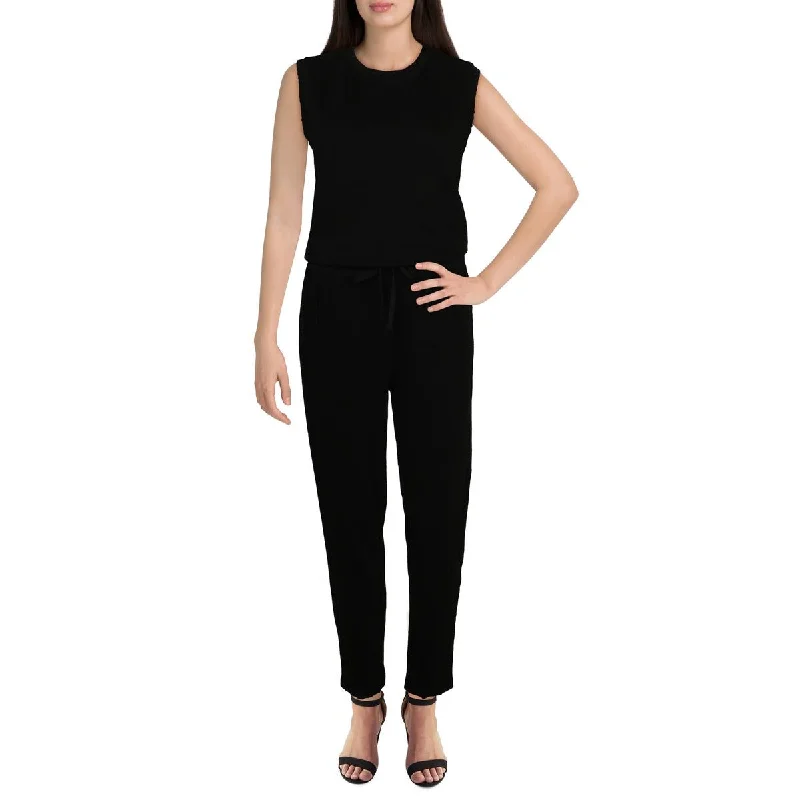 Joe's Womens Marnie Distressed Tank Jumpsuit striped tank top