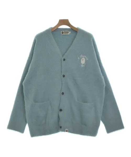 A BATHING APE Cardigans Striped Floral Plaid