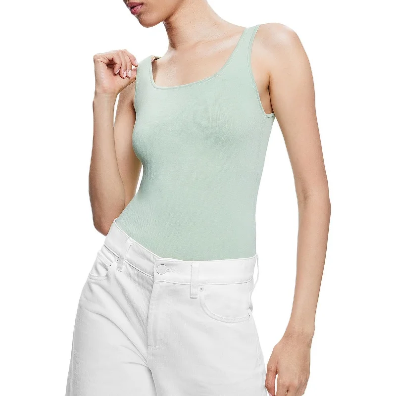 Alice and Olivia Womens Solid  Tank Top white tank top