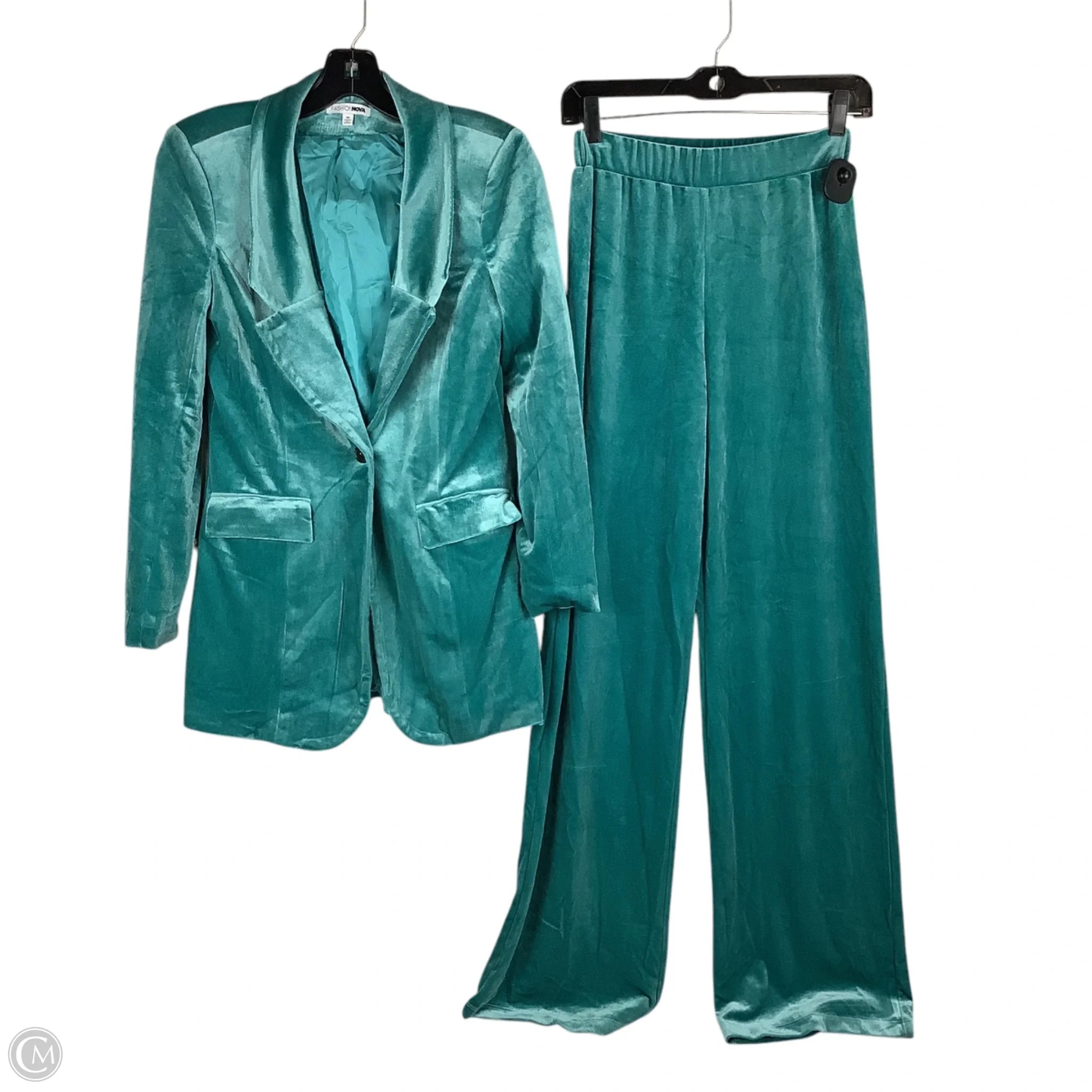 Pants Set 2pc By Fashion Nova In Teal, Size: Xs Casual Lounge Pants