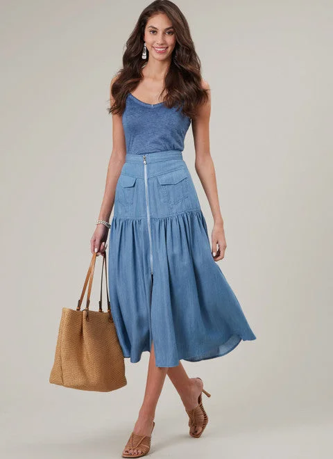 McCalls Skirts M8389 leather skirt durable