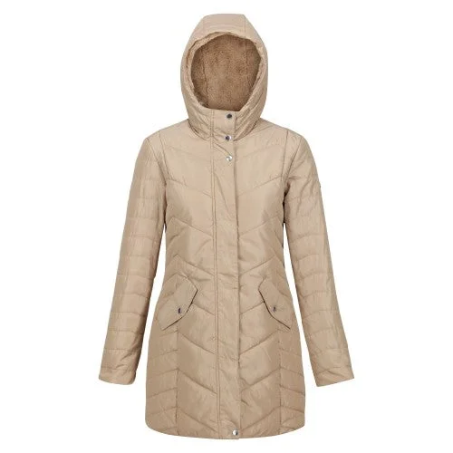 Regatta Womens/Ladies Panthea Insulated Padded Hooded Jacket V-Neck Jacket Boat Neck Jacket Square Neck Jacket