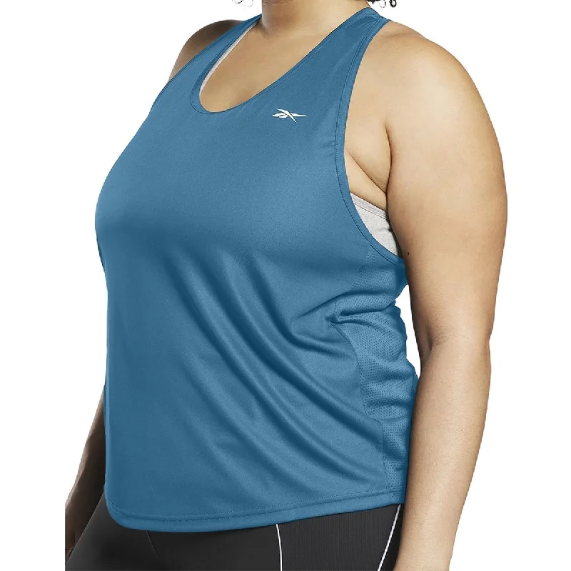 Reebok Womens Plus Fitness Running Tank Top metallic tank top