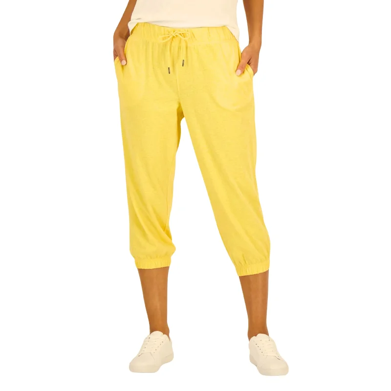 IDEOLOGY - Retro Recycled Capri Pants Cozy Knit Pants