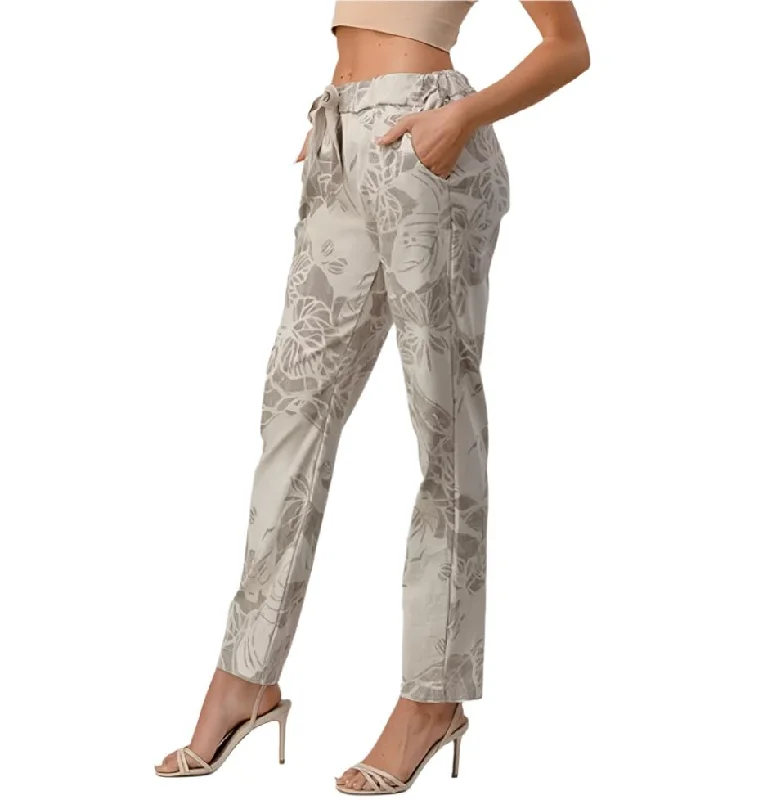 Joggers, pants drawstring waist, loose fitting Formal Wide-Leg Pants