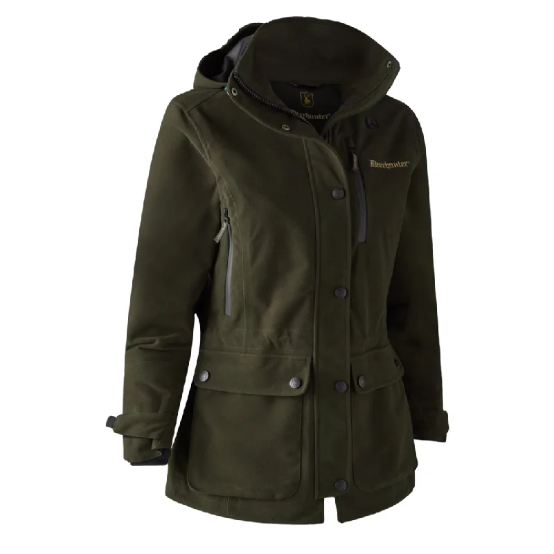 Deerhunter Womens Gabby Jacket Peat Anorak Shell Jacket Lightweight Jacket
